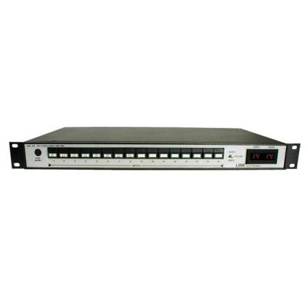Link ELectronics ASW-826 16x1 1RU Stereo Audio Switcher with Buttons