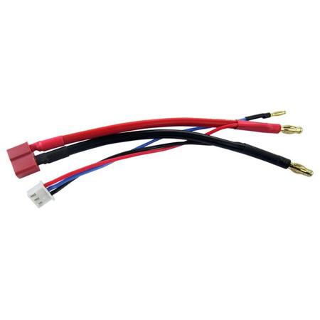 COMMON SENSE RC Car Pack Balance Harness with Deans-Type Connector for 2S Lipos