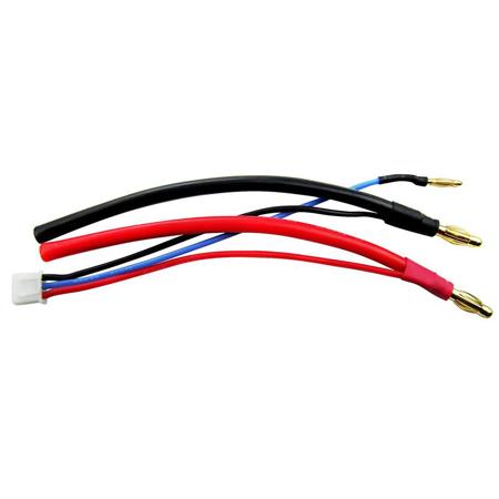 COMMON SENSE RC Car Pack Balance Harness with Discharge Leads - for 2S Lipos