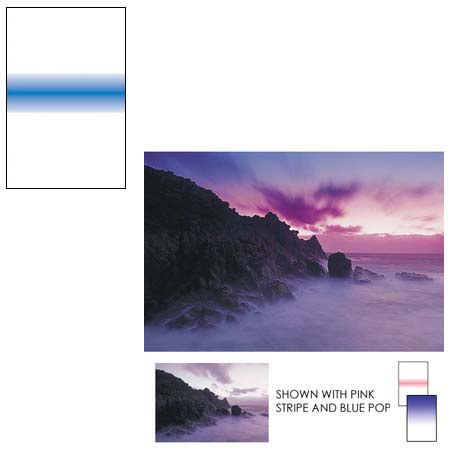 Lee BLSTR Blue Stripe Filter 4x6in Resin Filter