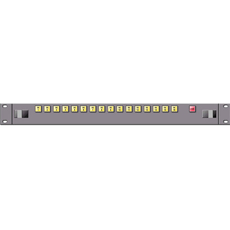 Link Electronics 16x1 Single Bus AFV Control Panel with Bus-Lock Button, 1RU