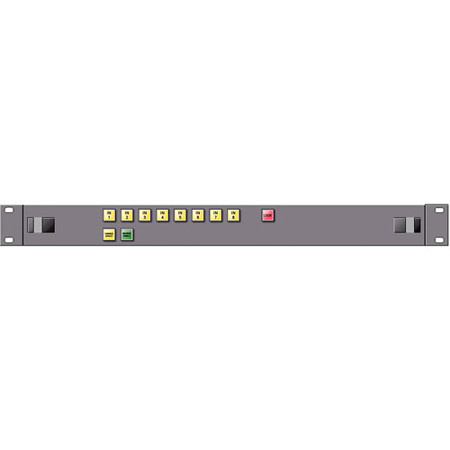 Link Electronics 8x1 Single-Bus AFV Control Panel with Video/Audio Breakaway & Bus-Lock Button, 1RU