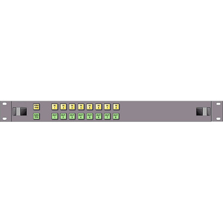 Link Electronics 8x8 Single-Bus X-Y AFV Control Panel with Audio/Video Breakaway Buttons, 1RU