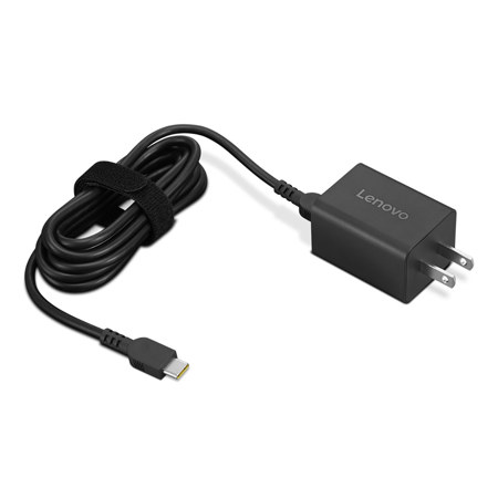 Lenovo GaN Nano 65W USB-C Power Adapter, Black