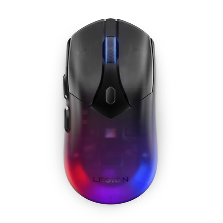 Lenovo Legion M410 Wireless RGB Gaming Mouse, Transparent Black