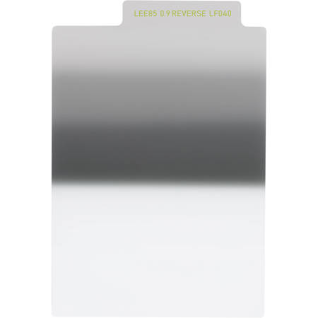 LEE Filters LEE85 85x115mm Neutral Density 0.9 Reverse Grad Resin Filter