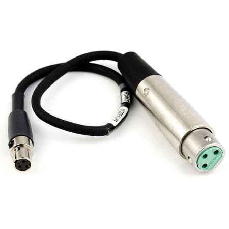 Lectrosonics MCSRXLRF 12" Audio Cable, TA3F Plug to 3-Pin XLR female Connector