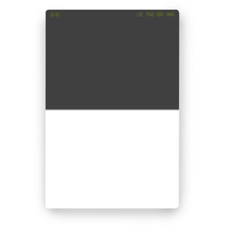 Lee Filters Neutral Density 0.75 Graduated Filter, Very Hard Edge, 100x150mm - Resin
