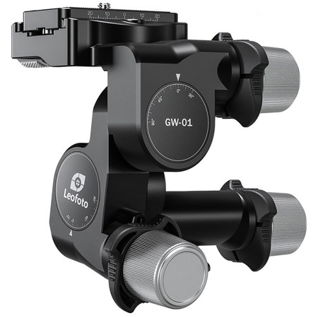 Leofoto GW-01 3-Way Geared Head with Arca-Type Quick Release Plate