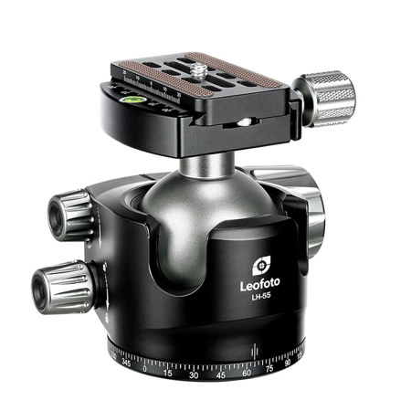 Leofoto LH-55 Low Profile Ball Head with Arca-Type QR Plate