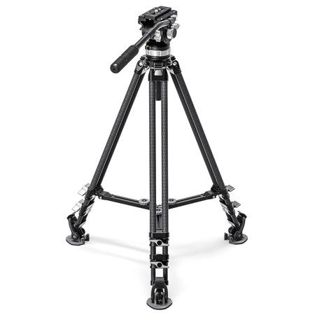 Leofoto LVC-193C Dual-Tube 3-Section Carbon Fiber Tripod w/BV-15 Fluid Head