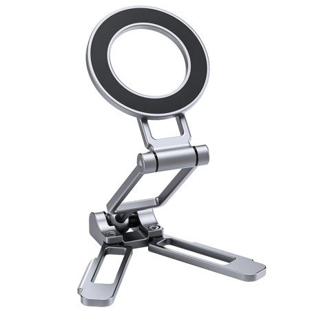 Leofoto PS-5 Magnetic Foldable Smartphone Stand, Silver