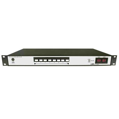 Link ELectronics PAF-820 8x1 Stereo Audio Follow Switcher with Buttons