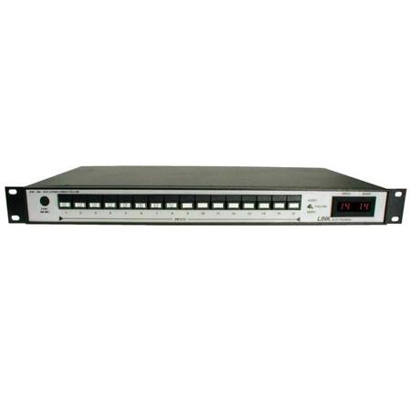 Link ELectronics PAF-826 16x1 Stereo Audio Follow Switcher with Buttons