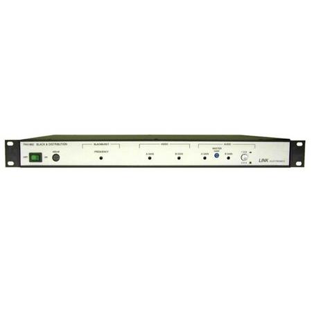 Link Electronics PAV-880 Audio Distribution Amplifier and Signal Generator, 1x8 VDA and 1x8 ADA, 6x Black Burst Outputs