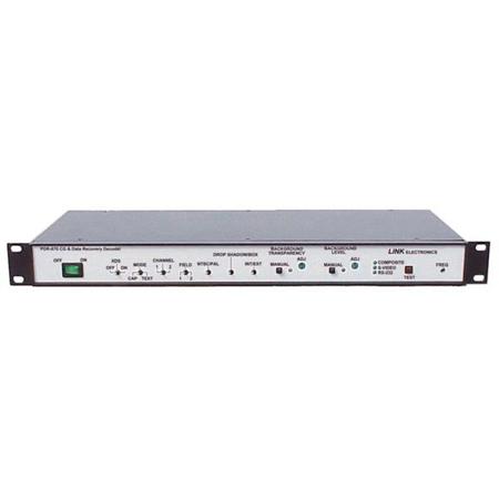 Link ELectronics PDR-870 RS-232 Closed Caption and Data Recovery Decoder