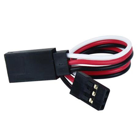 COMMON SENSE RC Servo Extension Cord, 6", 28 Gauge Wire