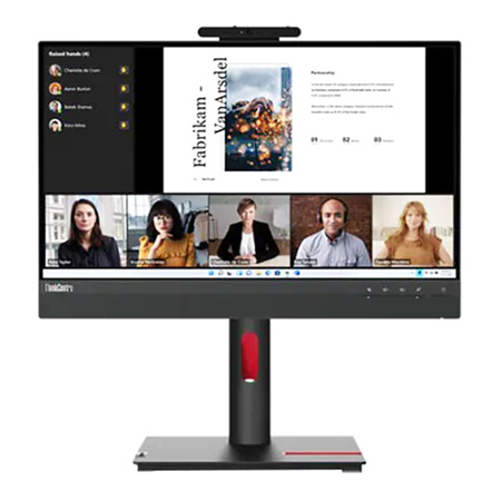 Lenovo ThinkCentre Tiny-In-One 22 Gen 5 21.5" 16:9 Full HD Touchscreen IPS WLED LCD Monitor with Webcam, Black