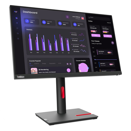 Lenovo ThinkVision T24i-30 23.8" 16:9 Full HD IPS WLED LCD Monitor, Raven Black