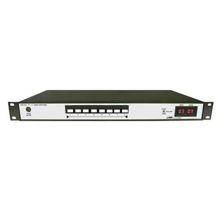 Link Electronics VSW-821 8x1 Vertical Interval Video Switcher with Buttons