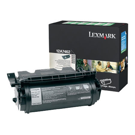 Lexmark 12A7462 High Yield Black Laser Toner Cartridge