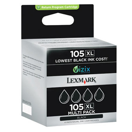 Lexmark 14N0843 105XL Black High Yield Ink Cartridge