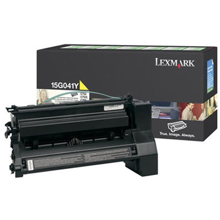 Lexmark 15G041Y Yellow Print Cartridge, Yield 6000 Pgs