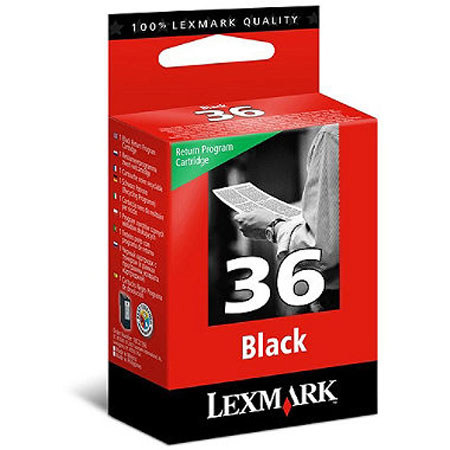 Lexmark No 36 Black Return Program Ink Print Cartridge
