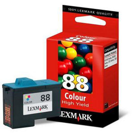 Lexmark High Yield Color Print Cartridge #88, Yellow, Cyan & Magenta