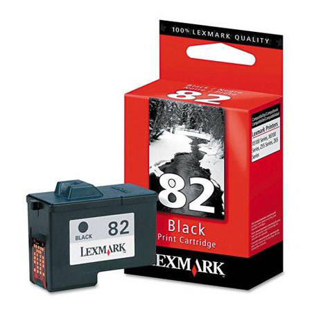Lexmark 18L0032 Black Print Cartridge #82, Yield 600