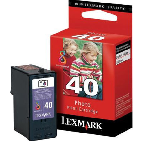 Lexmark #40 Photo Print Inkjet Cartridge (18Y0340) for Various Printers