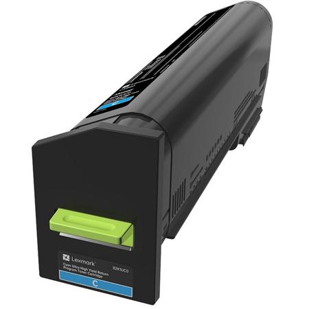Lexmark 82K0U20 Cyan Ultra High Yield Toner Cartridge for CX860de, 55000 Yield