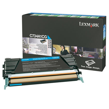 Lexmark Complete 4 Color Toner Cartridge Set f/C734/C736/X734/X736/X738 Printers