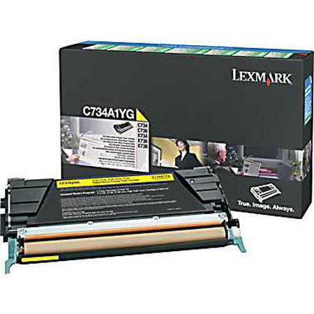 Lexmark C734A1YG Yellow Toner Cartridge