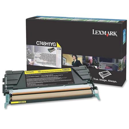 Lexmark Yellow High Yield Return Program Laser Toner Cartridge for C748 Printers