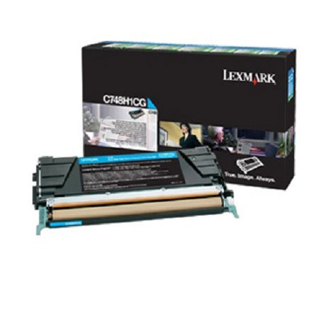 Lexmark C748H4CG Cyan Print Toner Cartridge