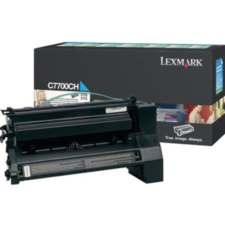 Lexmark C7700CH Cyan Toner Cartridge,Yield 10,000 Pages