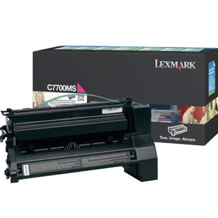 Lexmark C7700MS Magenta Toner Cartridge, Yield 6000