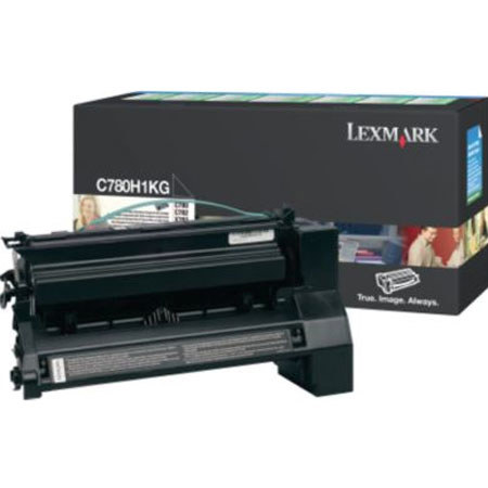 Lexmark C780H1KG Black Toner Cartridge, Yield 10,000