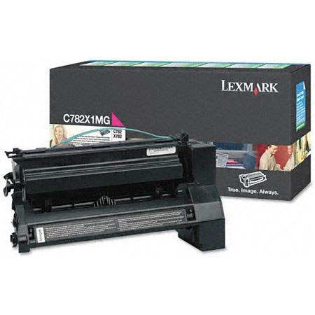 Lexmark C782X1MG Magenta Toner Cartridge, 15,000 Pages
