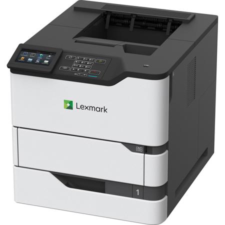 Lexmark MS822de Touchscreen Monochrome Laser Printer, 55ppm, 650 Pages Standard