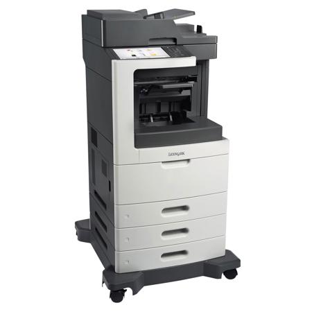 Lexmark MX810dtfe B&W Laser MFP, Staple Finisher, 55ppm, 1750 Pages Standard