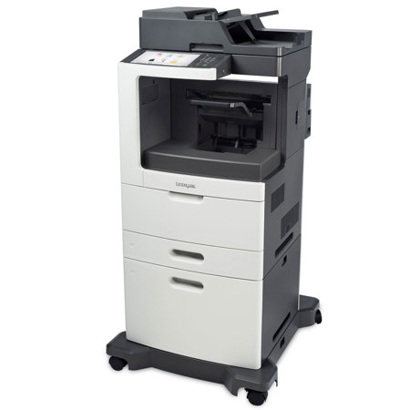 Lexmark MX810dxpe B&W Laser MFP, Staple-Hole Punch, 55 ppm, 2750 Pages Standard