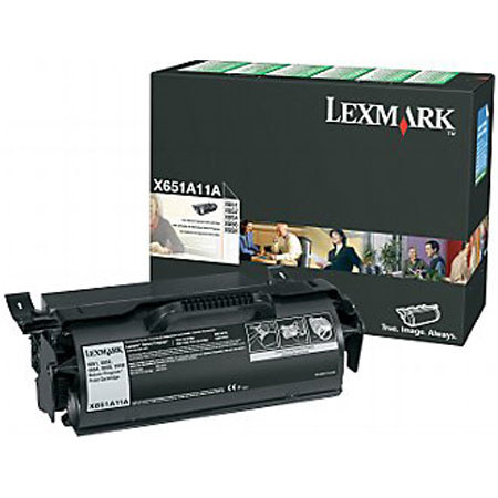 Lexmark X651A11A Black Laser Toner Print Cartridge