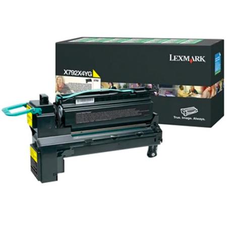 Lexmark X792X4YG Yellow Extra High Yield Return Program Toner Cartridge