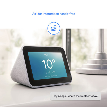 Lenovo 4" Smart Clock with the Google Assistant