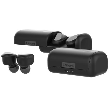 Lenovo True Wireless In-Ear Headphones with Charging Case, Black