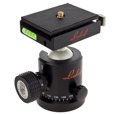Linhof Profi-II Ball Head with Independent Panning Lock w/ Quick Release