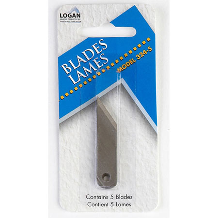 Logan Graphics 5 Replacement Blades for 201/1100 Oval and Circle Mat Cutter