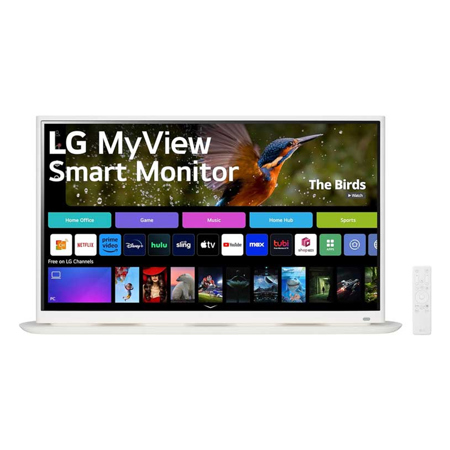 LG MyView 32SR70U 32" 16:9 4K UHD IPS Smart Monitor w/Built-In Speakers, White